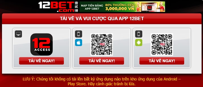 he thong app 12bet moi nhat